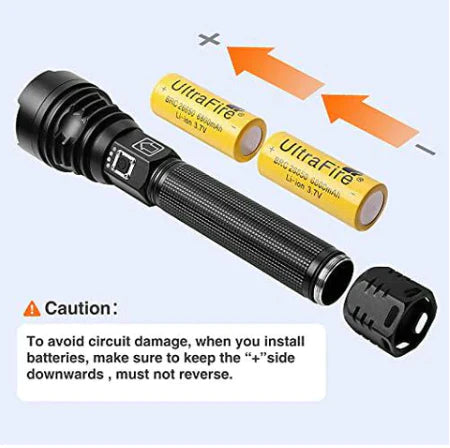 P90 LED Rechargeable Tactical Laser Flashlight