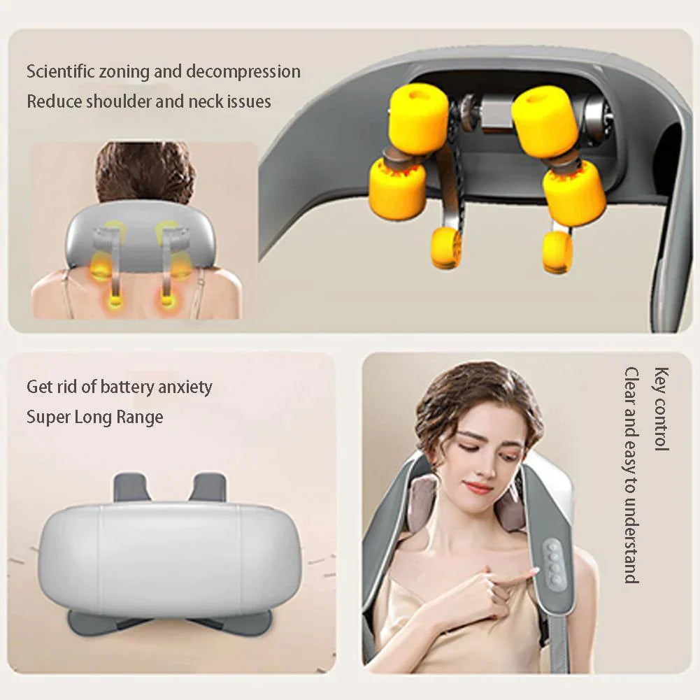 Neck Shoulder Back Waist Kneading Massager